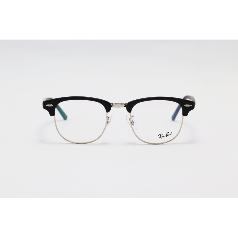 Ray B – 4136S – Matte Black Silver - Clubmaster – Acetate - Metal – Eyewear