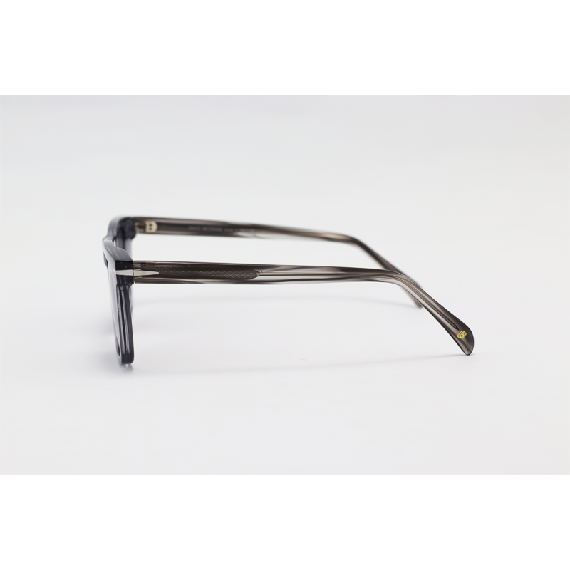 David Beckham - 1058 - Grey Translucent - Acetate - Rectangle - Polarized - Sunglasses