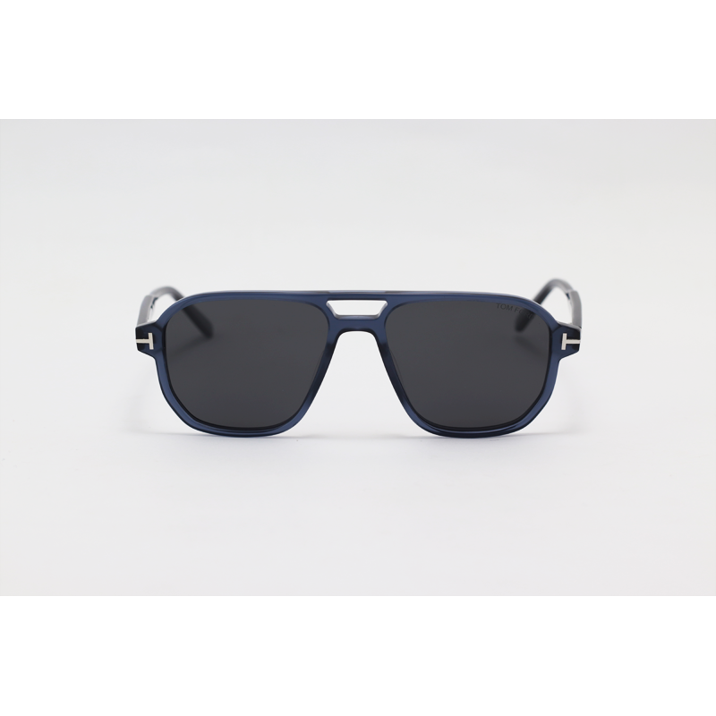 Tom Ford - 5922 - Blue Translucent - Acetate - Aviator - Polarized - Sunglasses