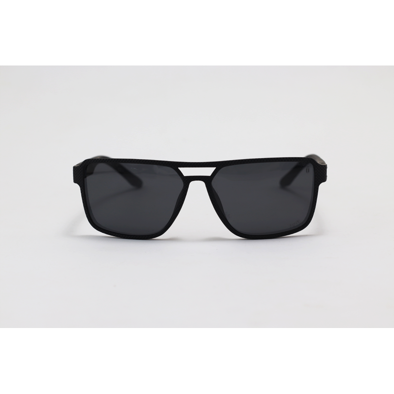 OGA - 8812 - Matte Black - Acetate - Rectangle - Polarized - Sunglasses