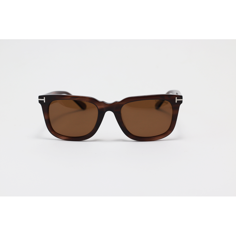 Tom Ford - 5440 - Brown Horn - Acetate - Rectangle - Polarized - Sunglasses