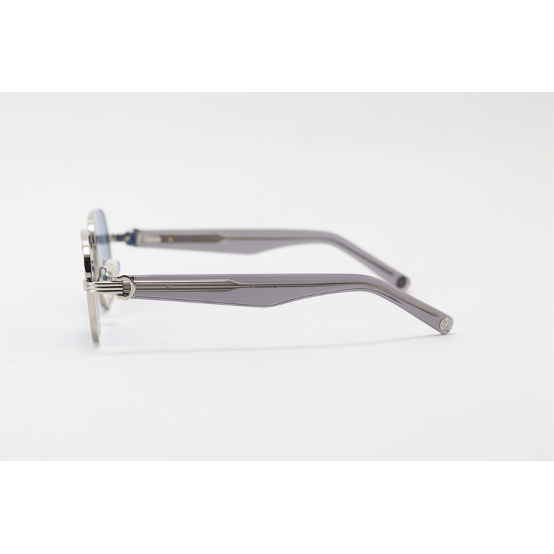 Cartier - CT0538S - Silver Blue - Metal - Acetate - Rectangle - Sunglasses