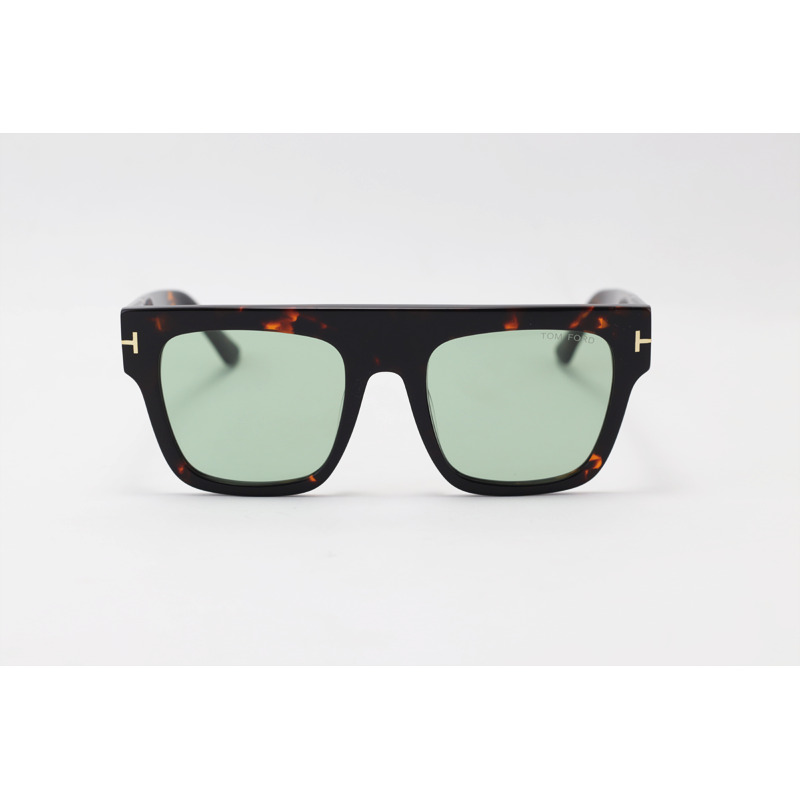 Tom Ford - RENEE - FT0847 - Tortoise Green - Acetate - Square - Sunglasses