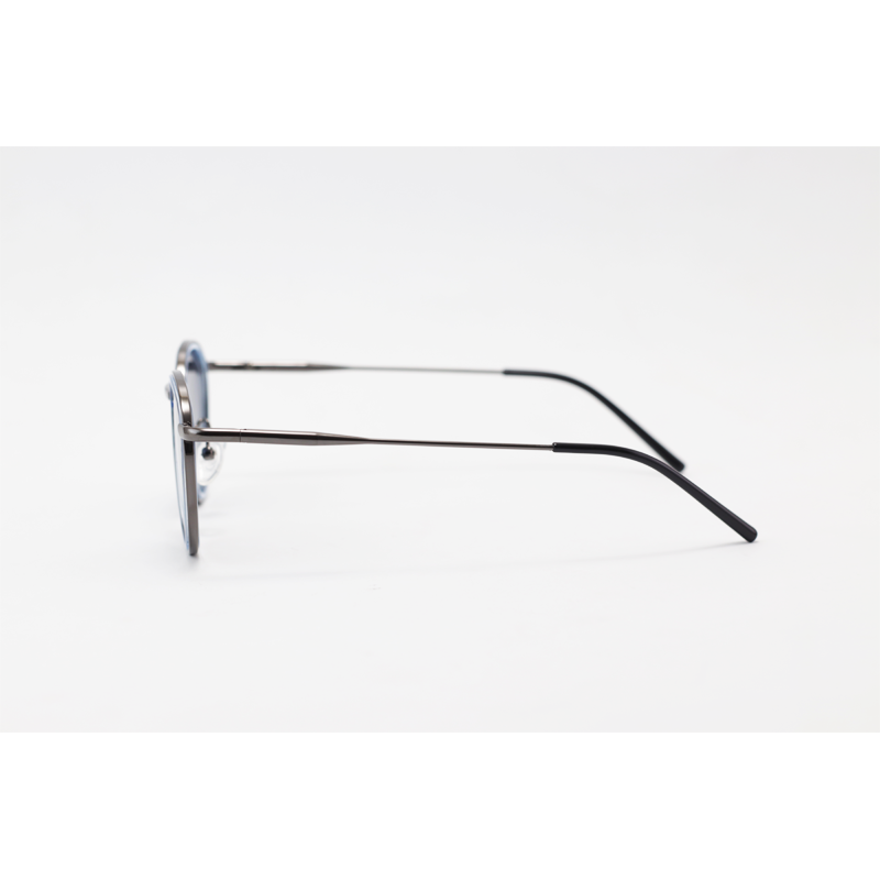 Gucci - 013 - Gun Blue Gradient - Metal - Polarized - Double Rim - Oval - Sunglasses