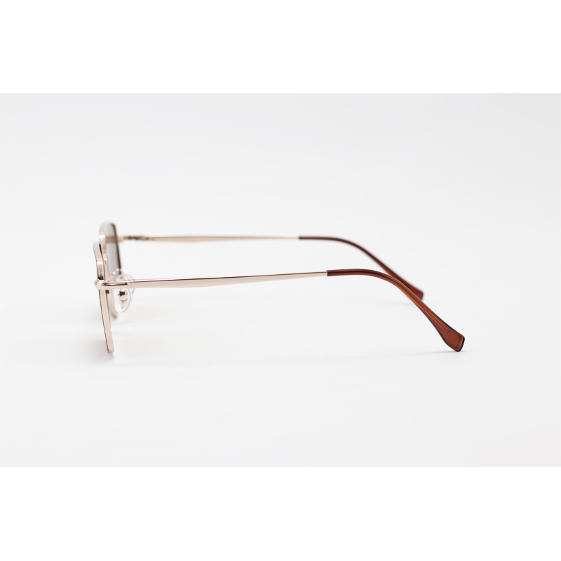 Gucci - 023 - Golden Brown - Metal - Rectangle - Polarized - Sunglasses