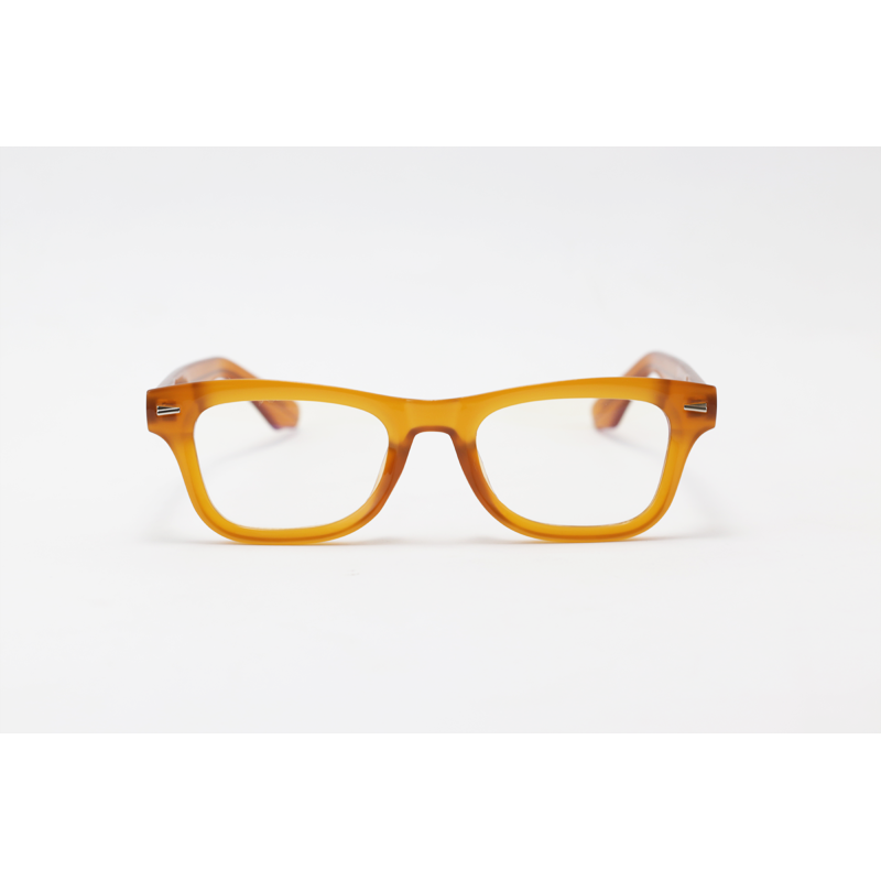 Ray B - 2529 - Orange - Acetate - Blue Cut - Rectangle - Eyewear