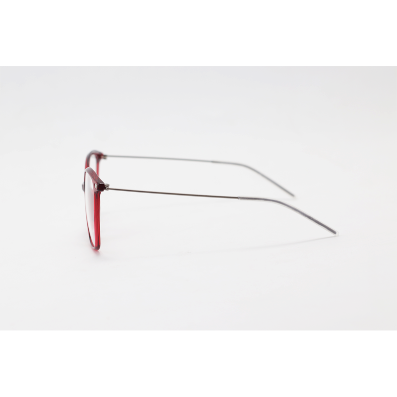 Lindberg - 9073 - Red Translucent - Acetate - Metal - Cateye - Eyewear
