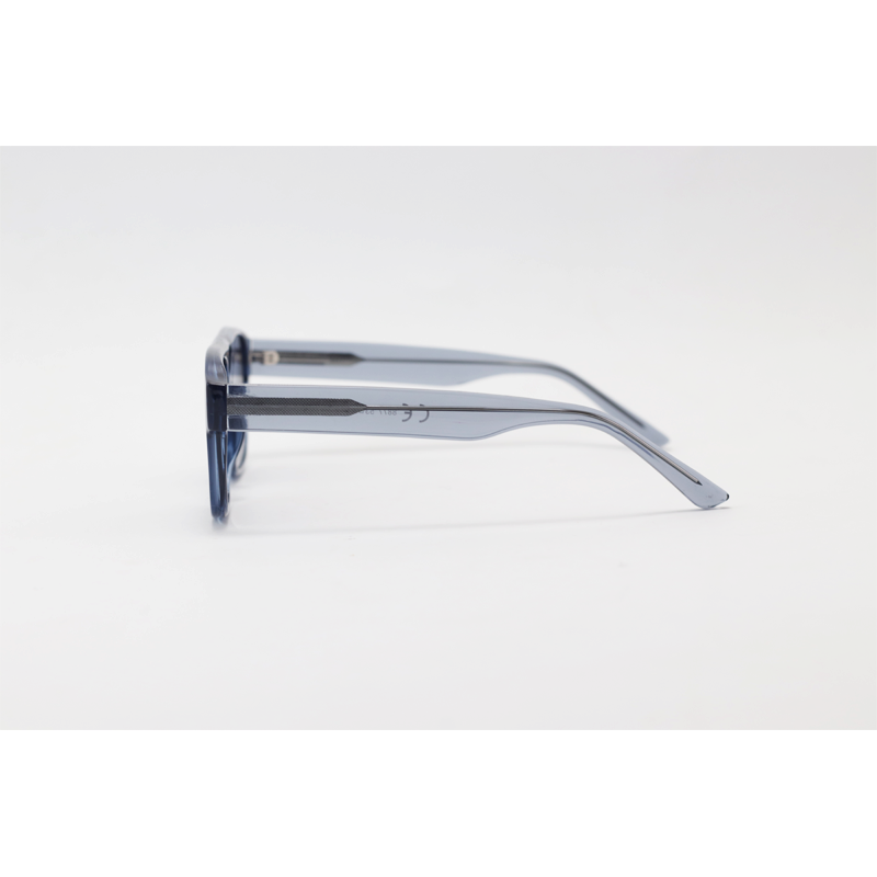David Beckham - 8877 - Blue Translucent - Acetate - Rectangle - Sunglasses