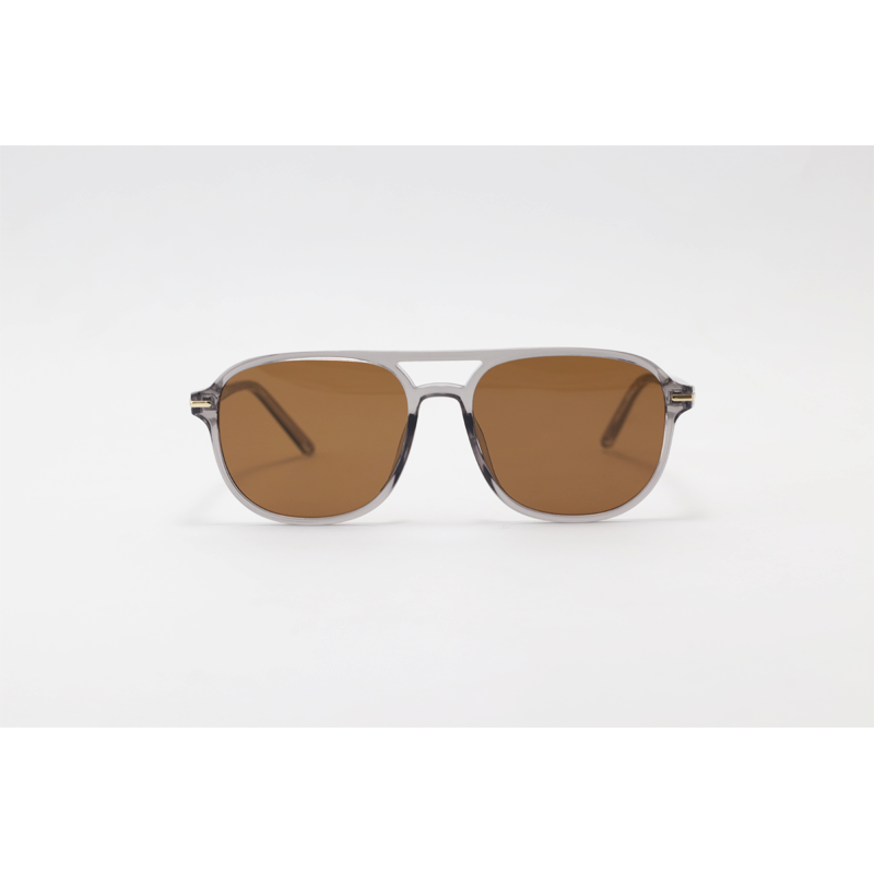 David Beckham - 6253 - Grey Translucent Brown - Acetate - Aviator - Sunglasses