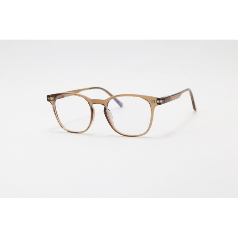 Hustle - CL001 - Brown Translucent - Acetate - Square - Blue Cut - Dual - Attachment - Polarized - Eyewear - Sunglasses