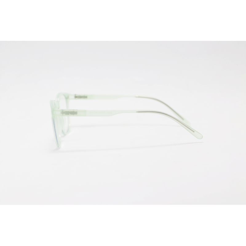 Hustle - CL001 - Light Green Translucent - Acetate - Square - Blue Cut - Dual - Attachment - Polarized - Eyewear - Sunglasses