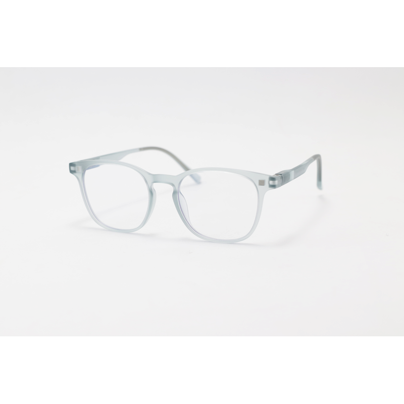 Hustle - CL001 - Matte Grey Translucent - Acetate - Square - Blue Cut - Dual - Attachment - Polarized - Eyewear - Sunglasses
