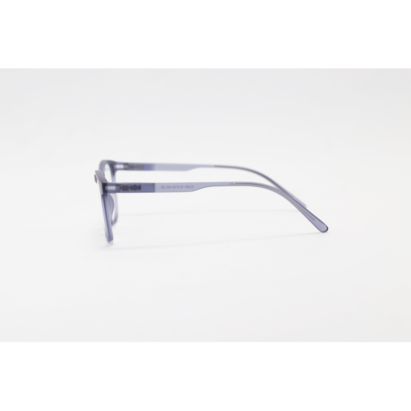Hustle - CL001 - Matte Purple Translucent - Acetate - Square - Blue Cut - Dual - Attachment - Polarized - Eyewear - Sunglasses