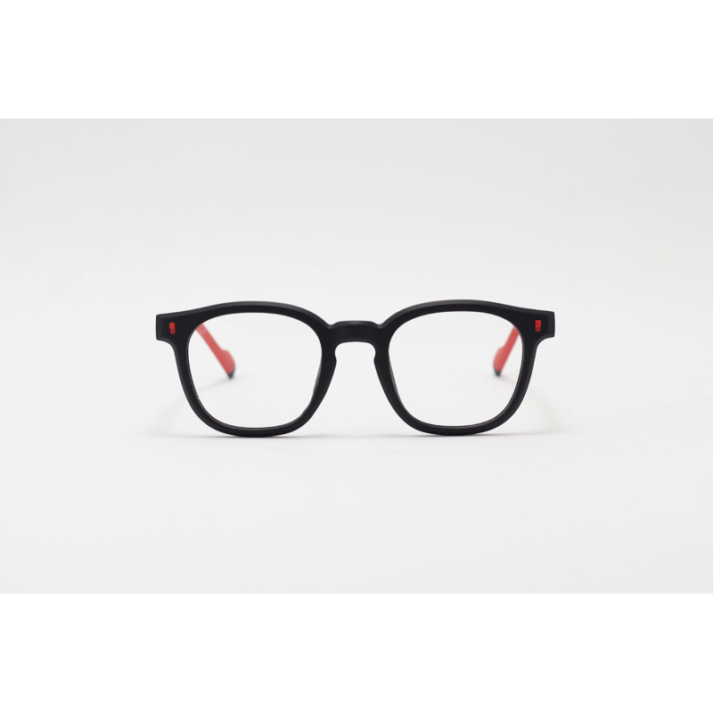 Moscot - MY05-09 - Matte Black Red - Acetate - Square - Eyewear