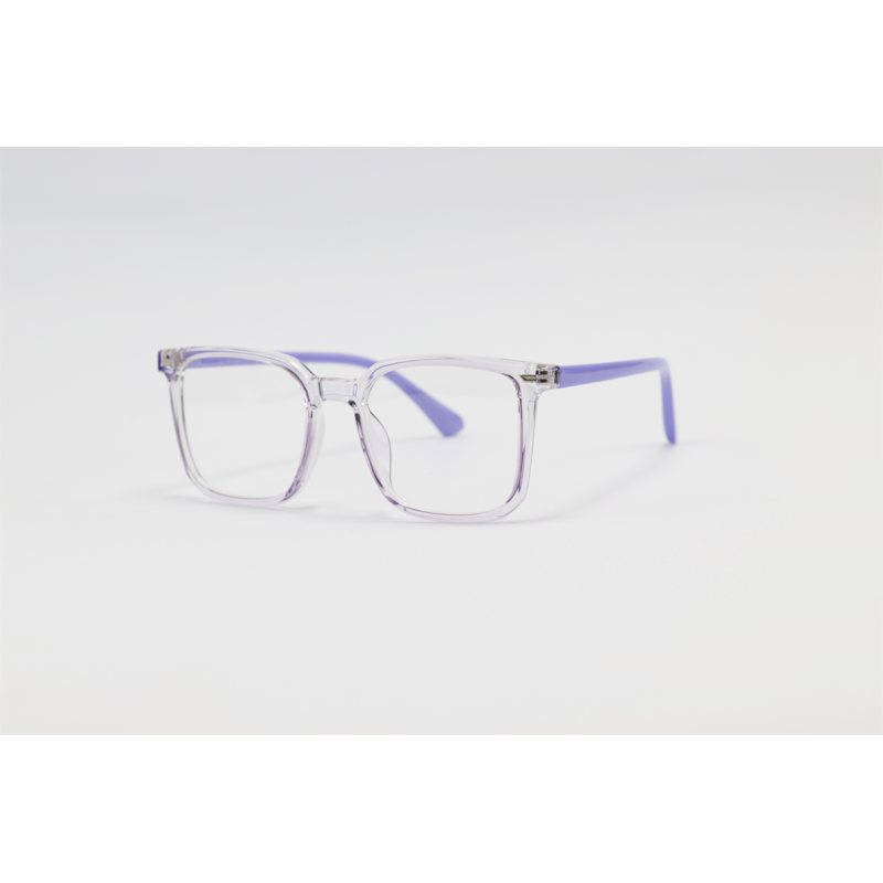 Dior - 7365 - Purple Translucent - Acetate - Square - Dual - Attachment - Blue Cut - Polarized - Kids - Eyewear - Sunglasses