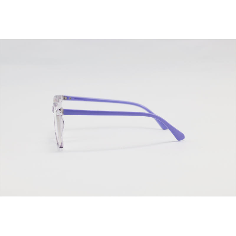 Dior - 7365 - Purple Translucent - Acetate - Square - Dual - Attachment - Blue Cut - Polarized - Kids - Eyewear - Sunglasses