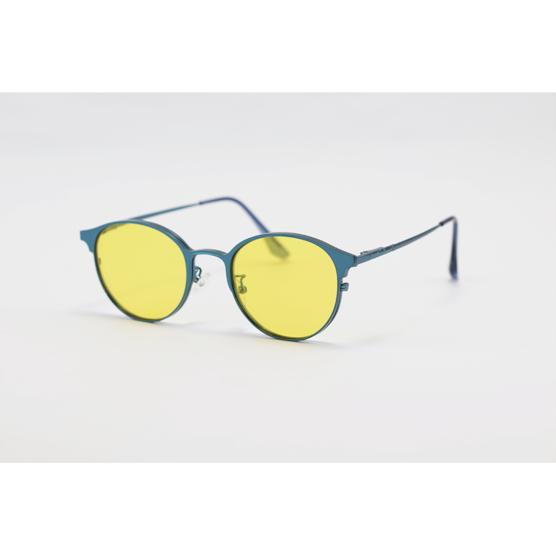 Dior - 8004 - Blue - Metal - Round - Dual - Attachment - Blue Cut - Polarized - Eye Wear - Sunglasses