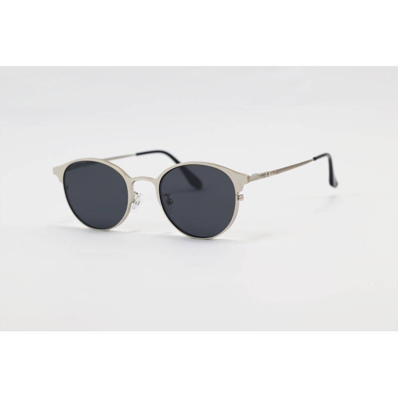 Dior - 8004 - Silver - Metal - Round - Dual - Attachment - Blue Cut - Polarized - Eye Wear - Sunglasses