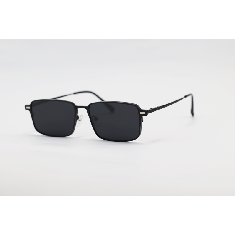 Dior - 8014 - Black - Metal - Rectangle - Dual - Attachment - Blue Cut - Polarized - Eye Wear - Sunglasses