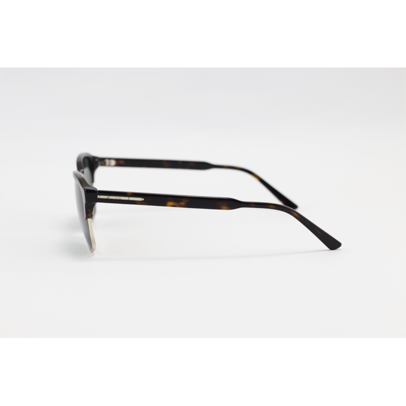 Vendetta - V007 - Tortoise Golden Green - Acetate - Metal - Clubmaster - Polarized - Sunglasses