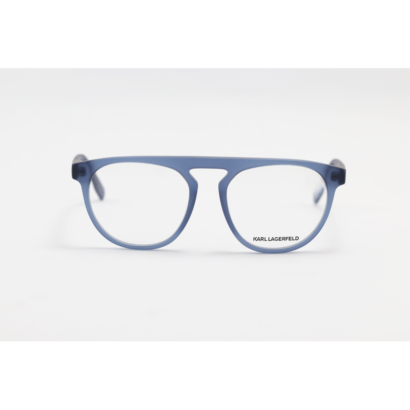 Karl Lagerfeld - KL6081 - Matte Blue - Acetate - Round - Eyewear