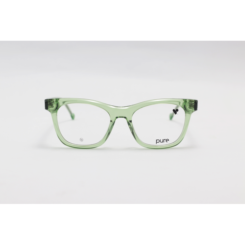 Pure - 7003 - Green Translucent - Acetate - Rectangle - Eyewear
