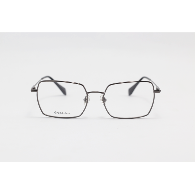 GIGI Studios - LUZIA - 860 - Gun Metallic - Metal - Rectangle - Eyewear