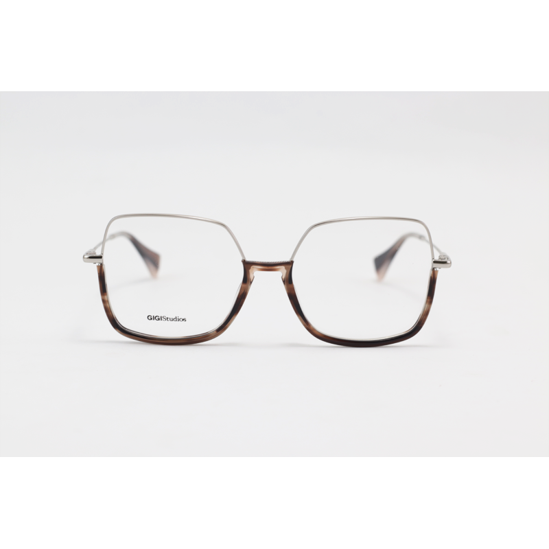 GIGI Studios - PIPA - 1176 - Silver Tortoise - Metal - Square - Eyewear