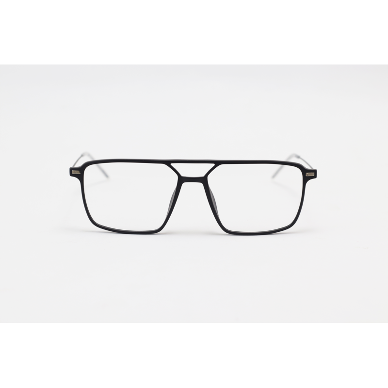 Lindberg - 9069 - Matte Black - Acetate - Metal - Rectangle - Eyewear