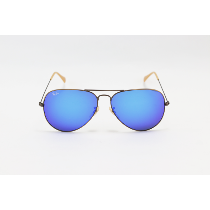 Ray B – 3025 – Bronze Blue Mercury – Aviator – Metal – Sunglasses