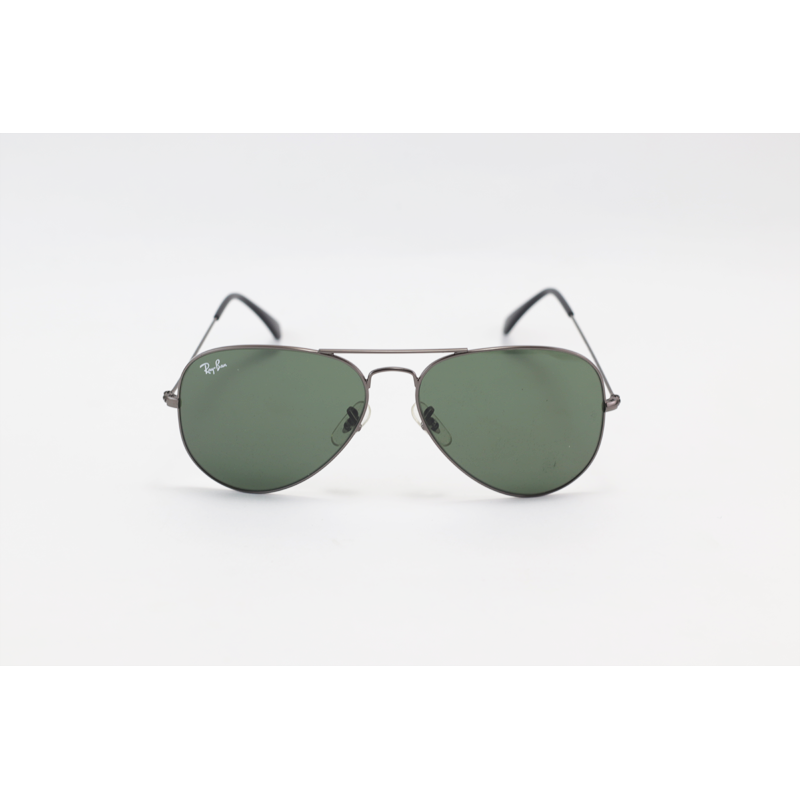 Ray B – 3025 – Gun Metallic Green – Aviator – Metal – Sunglasses