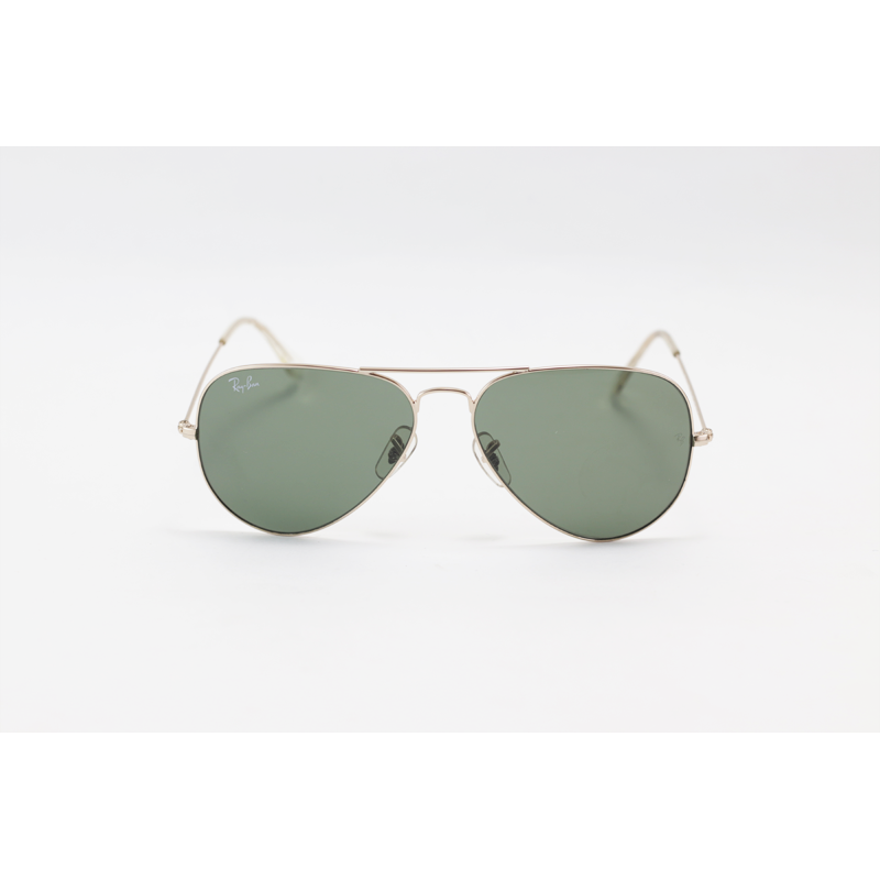 Ray B – 3025 – Golden Green – Aviator – Metal – Sunglasses