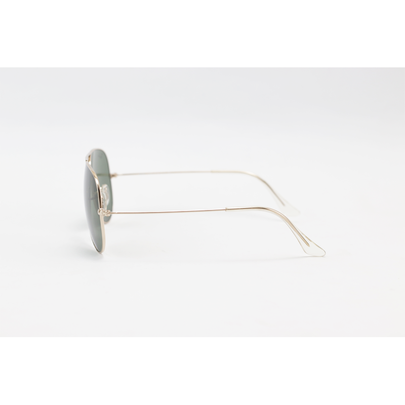 Ray B – 3025 – Golden Green – Aviator – Metal – Sunglasses