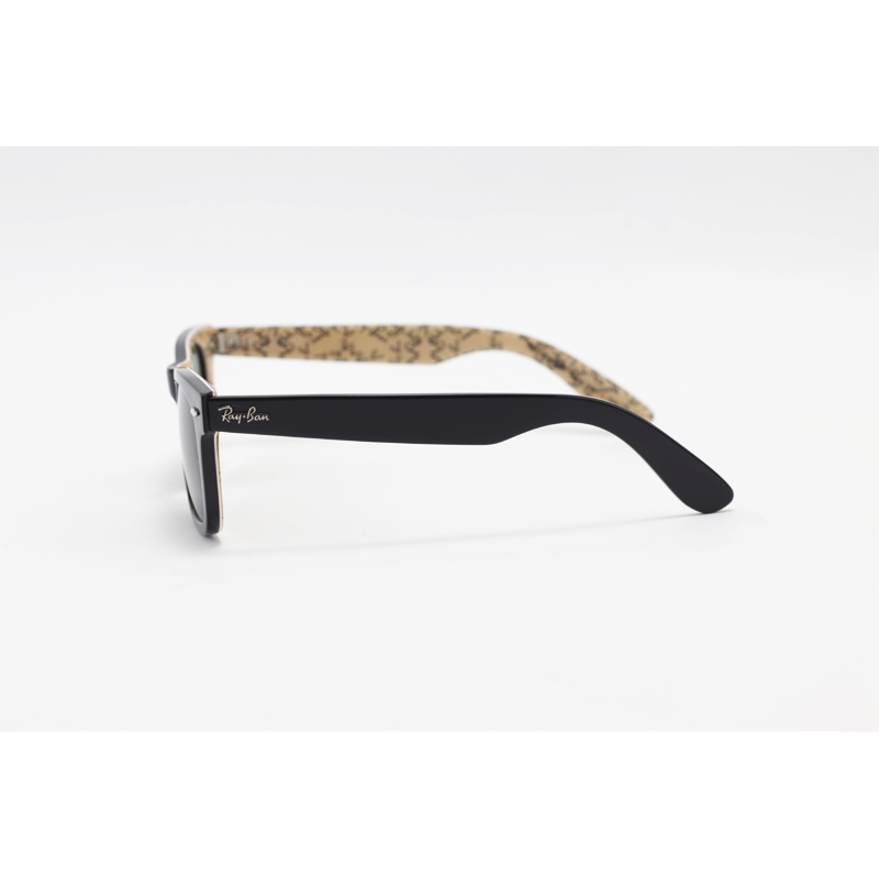 Ray B - 2140 - WAYFARER - Light Pattern - Black Green - Acetate - Sunglasses