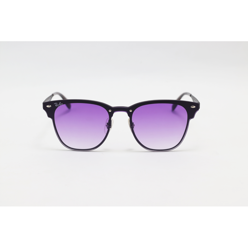 Ray B - Blaze Clubmaster - RB 3576 - Black Purple Gradient - Metal - Single Lens - Sunglasses