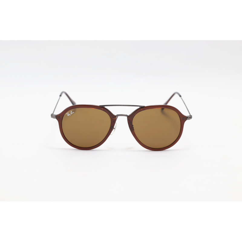 Ray B - RB4253 - Gun Metallic Brown - Acetate - Metal - Oval - Sunglasses