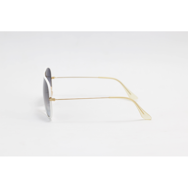 Ray B – 3025 – Golden White Black Gradient – Aviator – Metal – Sunglasses