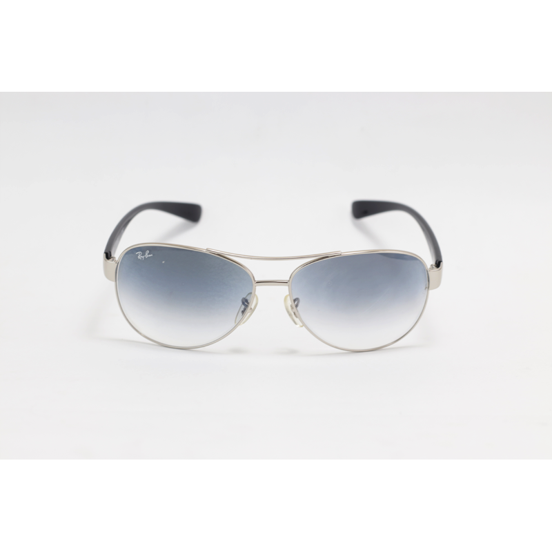 Ray B - RB3386 - Silver Blue Gradient - Metal - Double Bridge - Oval - Sunglasses