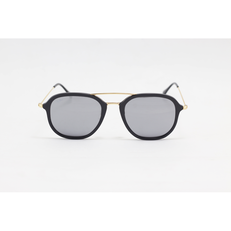 Ray B – RB4273 – Golden Black Silver Mercury – Acetate - Metal - Square - Double Bridge – Sunglasses