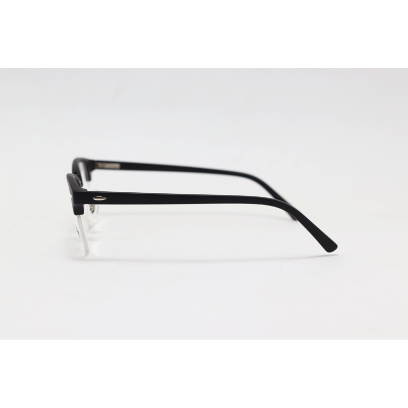 Ray B – 5201 – Matte Black Silver - Clubmaster – Acetate - Metal - Half Rim – Eyewear
