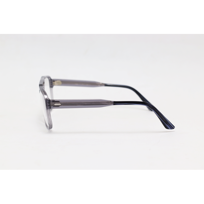 Calvin Klein - 5862 - Grey Translucent - Acetate - Rectangle - Double Bridge - Eyewear
