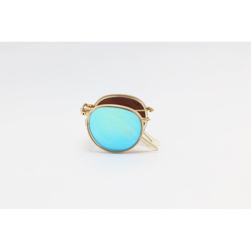 Ray B - RB3517 - Golden Blue Mercury - Acetate - Oval - Foldable  - Sunglasses