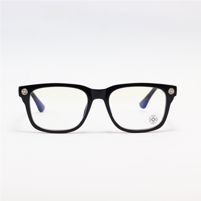 Chrome Hearts - 6101 - Black - Acetate - Blue Cut - Rectangle - Eyewear