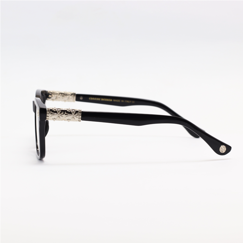 Chrome Hearts - 6101 - Black - Acetate - Blue Cut - Rectangle - Eyewear
