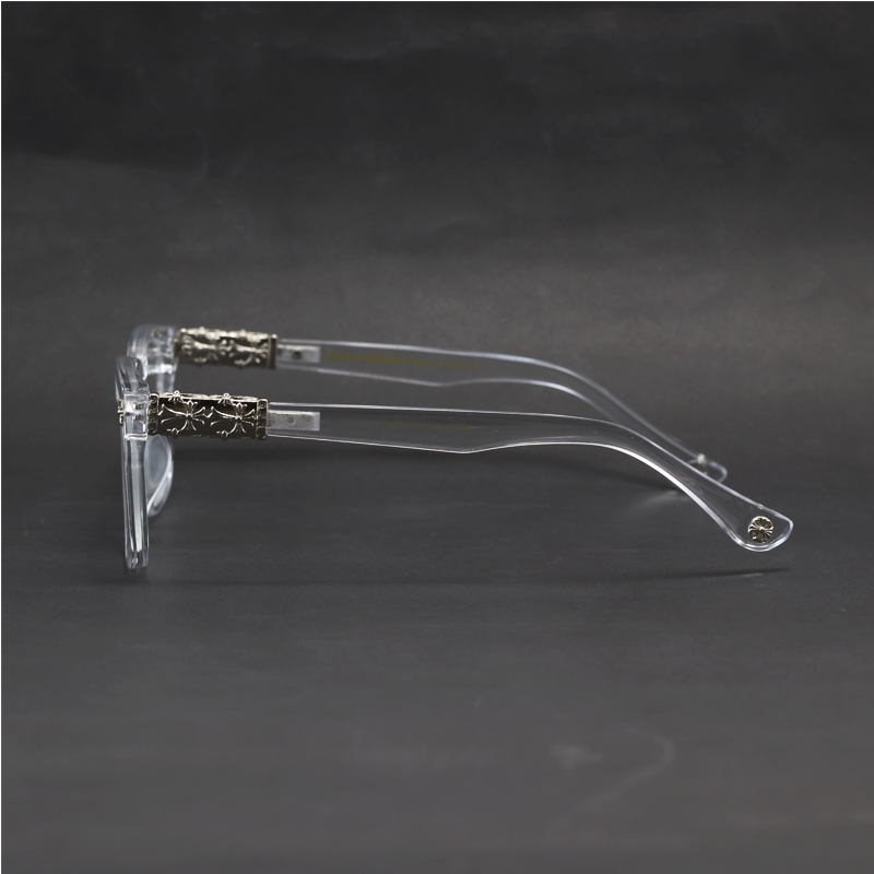 Chrome Hearts - 6101 - Translucent - Acetate - Blue Cut - Rectangle - Eyewear