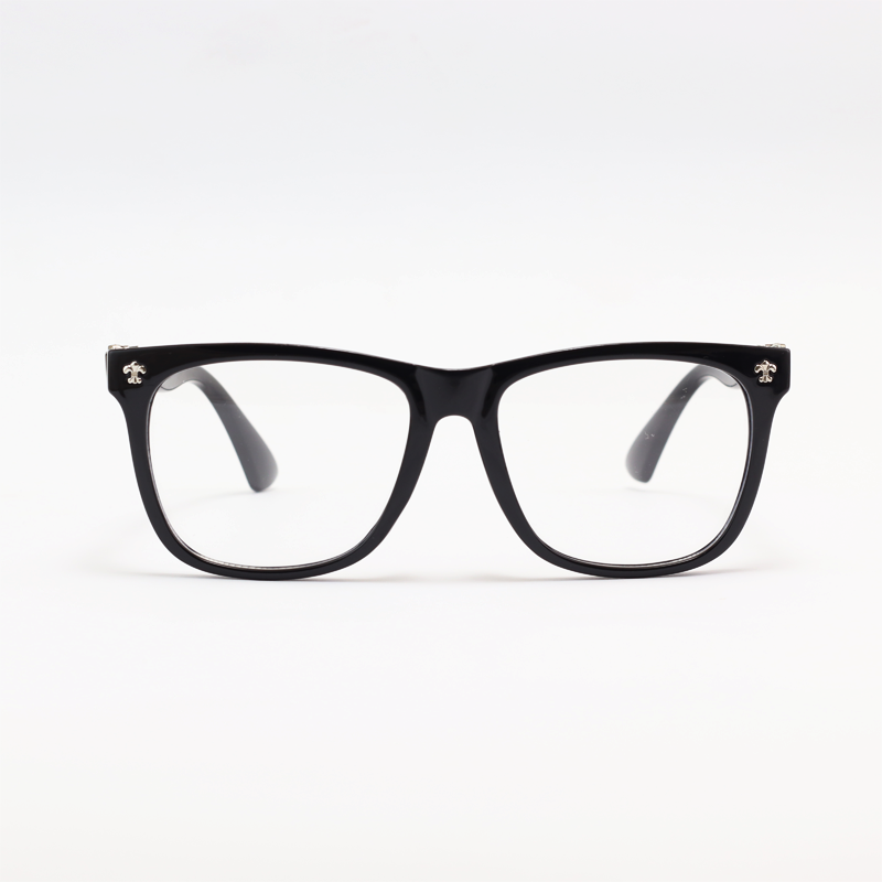 Chrome Hearts - 68334 - Black - Acetate - Blue Cut - Rectangle - Eyewear