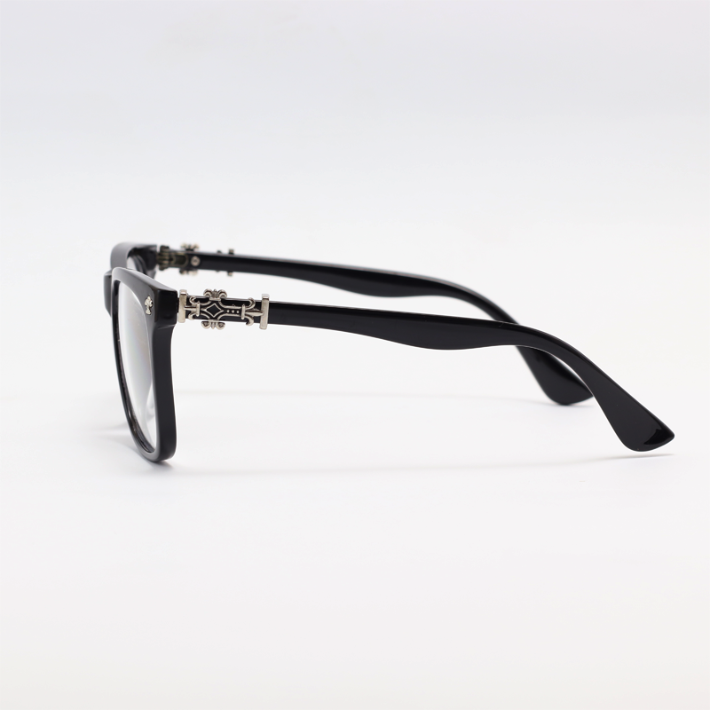 Chrome Hearts - 68334 - Black - Acetate - Blue Cut - Rectangle - Eyewear
