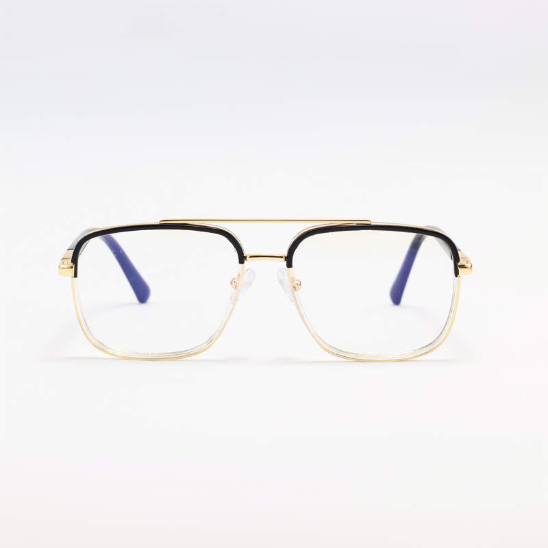 Moscot - 97712 - Golden Black - Acetate - Metal - Blue Cut - Double Bridge - Eyewear