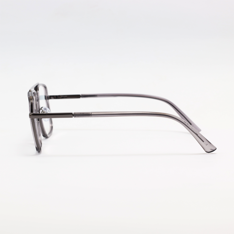 Moscot - 97712 - Gun Metallic Grey - Acetate - Metal - Blue Cut - Double Bridge - Eyewear