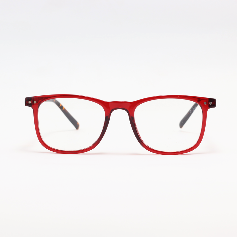 Oliver Peoples - 917 - Red - Acetate - Blue Cut - Rectangle - Eyewear
